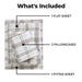 Plaid Flannel Cotton Classic Farmhouse Deep Pocket Sheet Set - Beige
