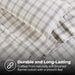 Plaid Flannel Cotton Classic Farmhouse Deep Pocket Sheet Set - Beige