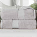 Niles Egypt Produced Giza Cotton Dobby Ultra-Plush Bath Sheet Set of 2 - Platinum