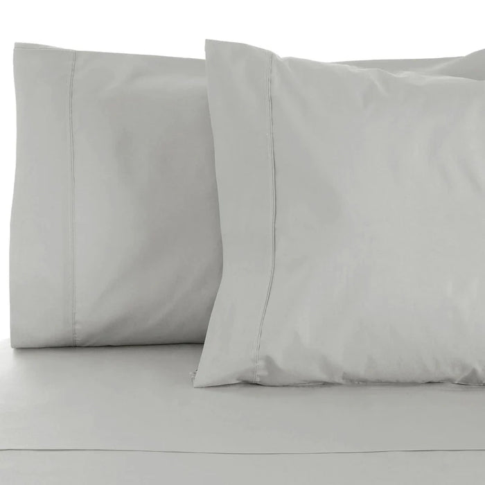 Egyptian Cotton 530 Thread Count Solid Pillowcase Set of 2 - Platinum