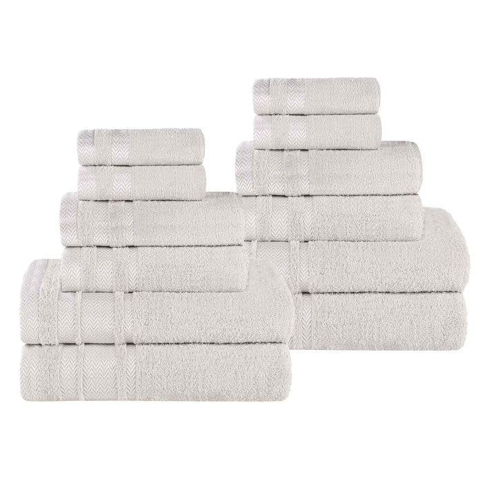 Hays Cotton Medium Weight 12 Piece Bathroom Towel Set
