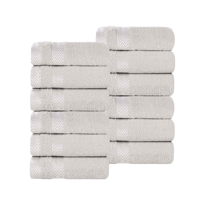 Hays Cotton Medium Weight Face Towel Washcloth Set of 12