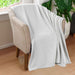 Cotton All Season Diamond Bed Blanket & Sofa Throw - Platinum