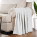 Cotton All Season Diamond Bed Blanket & Sofa Throw - Platinum