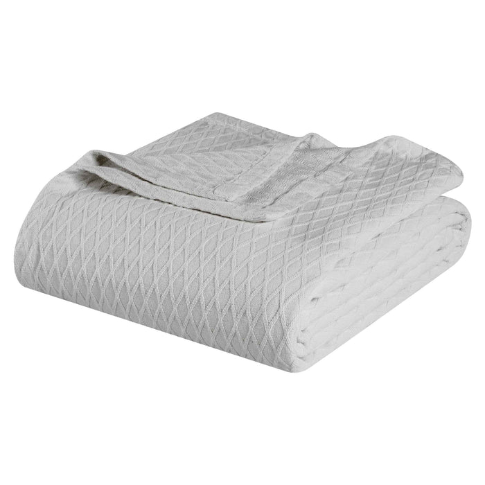 Cotton All Season Diamond Bed Blanket & Sofa Throw