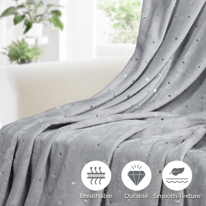 Fleece Plush Medium Weight Fluffy Soft Decorative Blanket