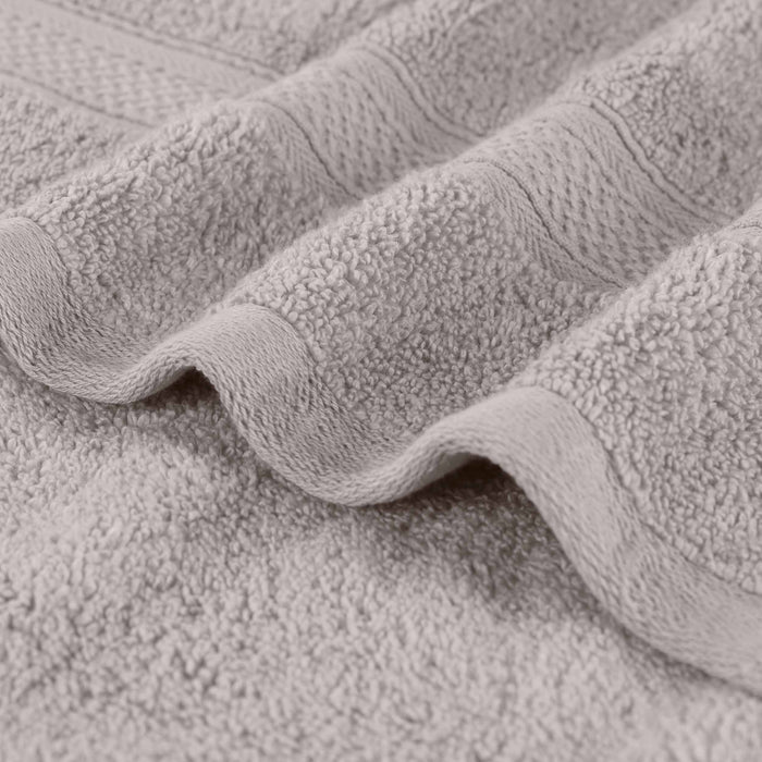 Zero Twist Cotton Elegant Soft Absorbent 3 Piece Solid Towel Set