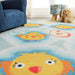 Playtime Numbers Vibrant Kids Non Slip Area Rug - Beige