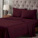 Egyptian Cotton 400 Thread Count Solid Deep Pocket Sheet Set - Plum