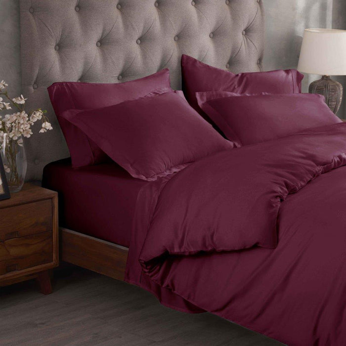 Egyptian Cotton 300 Thread Count Solid Duvet Cover Set