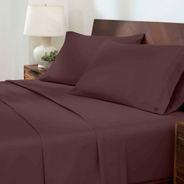 1000 Thread Count Egyptian Cotton Bed Sheet Set Olympic Queen