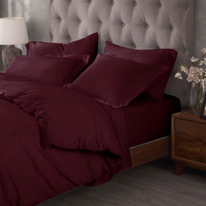 Egyptian Cotton 400 Thread Count Solid Duvet Cover Set