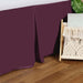 Egyptian Cotton 300 Thread Count Solid Bed Skirt - Plum