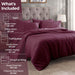 Egyptian Cotton 400 Thread Count Solid Duvet Cover Set - Plum