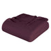 All-Season Chevron Cotton Bed Blanket & Sofa Throw - Plum