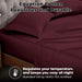 Egyptian Cotton 400 Thread Count Solid Deep Pocket Sheet Set - Plum