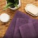 Egyptian Cotton Pile Plush Heavyweight Absorbent 6 Piece Towel Set - Plum