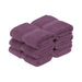 Egyptian Cotton Pile Plush Heavyweight Absorbent Face Towel Set of 6 - Plum