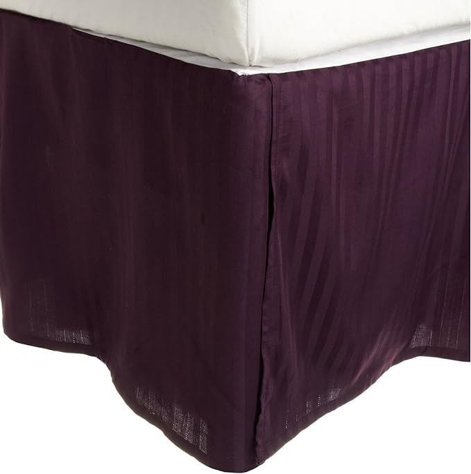 Egyptian Cotton 300 Thread Count Stripe Bed Skirt