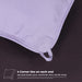 Brushed Microfiber Reversible Comforter - Plum- Lavendra