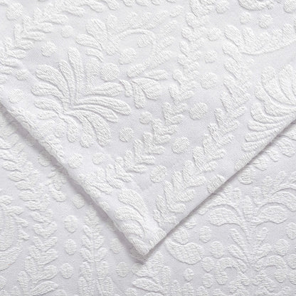 Aspen Cotton Blend Jacquard Woven Floral Scalloped Edges Bedspread Set