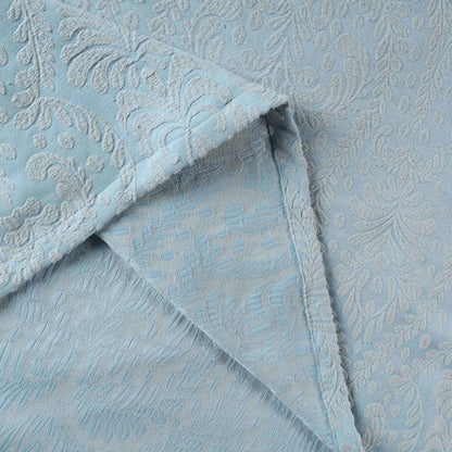 Aspen Cotton Blend Jacquard Woven Floral Scalloped Edges Bedspread Set