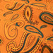 Cotton Flannel Paisley 2 Piece Pillowcase Set - Pumpkin