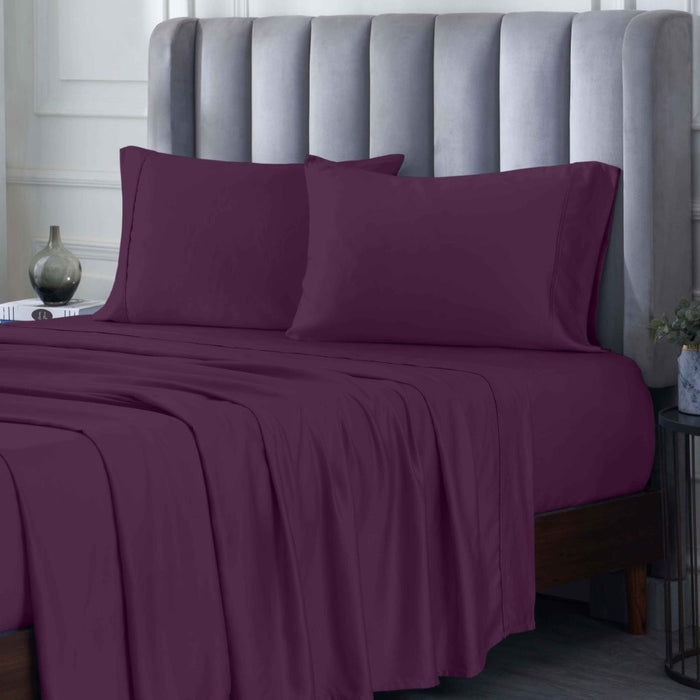 300 Thread Count Rayon From Bamboo Solid Deep Pocket Sheet Set