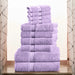 Egyptian Cotton Pile Solid 10-Piece Towel Set - Purple