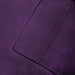 Solid Flannel Cotton Pillowcases, Set of 2 - Purple