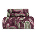 Flannel Reversible Trellis Duvet Cover and Pillow Sham Set - Purple