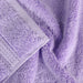 Egyptian Cotton Plush Heavyweight Absorbent Bath Towel Set of 4 - Purple