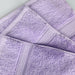 Egyptian Cotton Pile Plush Heavyweight Absorbent 9 Piece Towel Set -Purple