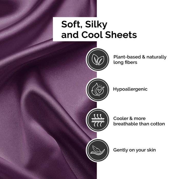 300 Thread Count Rayon From Bamboo Solid Deep Pocket Sheet Set