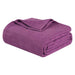 Cotton All Season Diamond Bed Blanket & Sofa Throw - Purple