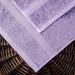 Egyptian Cotton Pile Plush Heavyweight Bath Towel Set of 2 -  Purple