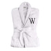 Cotton Adult Unisex White Embroidered Highly Absorbent Fluffy Bathrobe - White