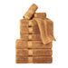 Egyptian Cotton Pile Plush Heavyweight Absorbent 9 Piece Towel Set -Rust