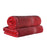 Egyptian Cotton Pile Plush Heavyweight Absorbent Bath Sheet Set of 2 - Red