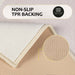 Reno Modern Non-Slip Machine Washable Kitchen Mat Set - Cream