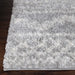 Rhea Geometric Bohemian Indoor Plush Shag Area Rug - Cream/Grey