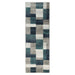 Clifton Modern Geometric Patchwork Area Rug or Runner Rug - Rivulet