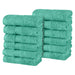 Atlas Cotton Plush Heavyweight Luxury Face Towel Washcloth Set of 12 - Rivulet