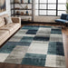 Clifton Modern Geometric Patchwork Area Rug or Runner Rug - Rivulet