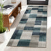 Clifton Modern Geometric Patchwork Area Rug or Runner Rug - Rivulet