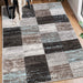 Rockway Geometric Checkered Block Indoor Area Rug Or Runner Rug - MajolicaBlue