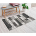 Rockwood Contemporary Geometric Patchwork Indoor Area Rug or Runner - Charcoal