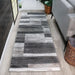 Rockwood Contemporary Geometric Patchwork Indoor Area Rug or Runner - Charcoal