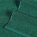 Roma Cotton Ribbed Textured Face Towels/ Washcloths, Set of 12 - EverGreen