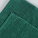 Roma Cotton Ribbed Textured Face Towels/ Washcloths, Set of 12 - EverGreen